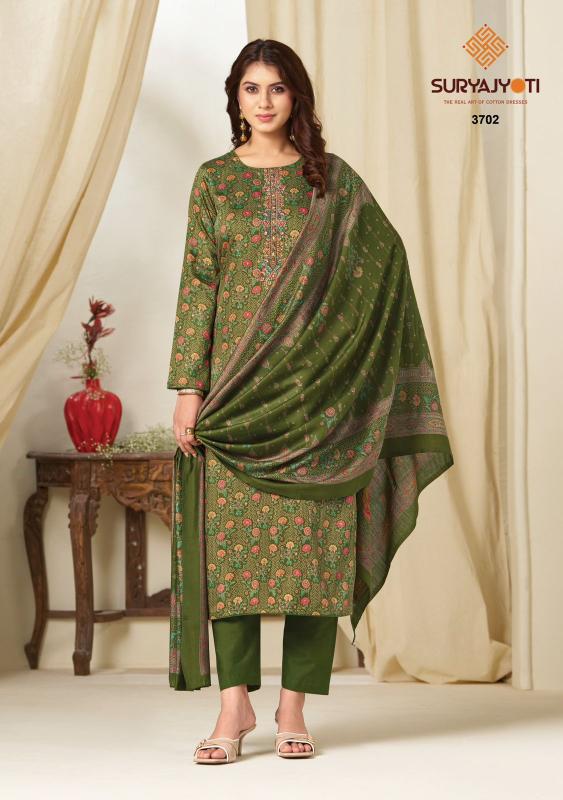 Suryajyoti kalki vol-37 printed self dress material wholesale